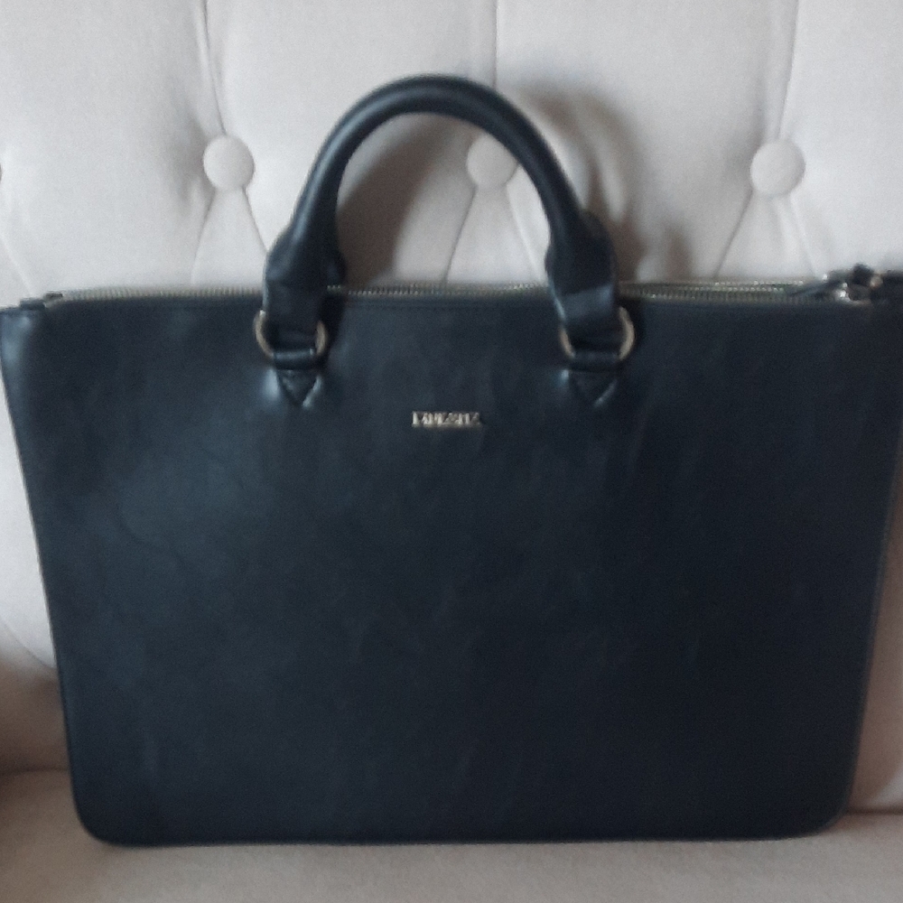 Pinkstix Black Vegan leather briefcase